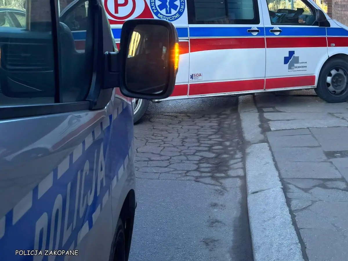 Potrącenie mężczyzny na przejściu dla pieszych w Zakopanem