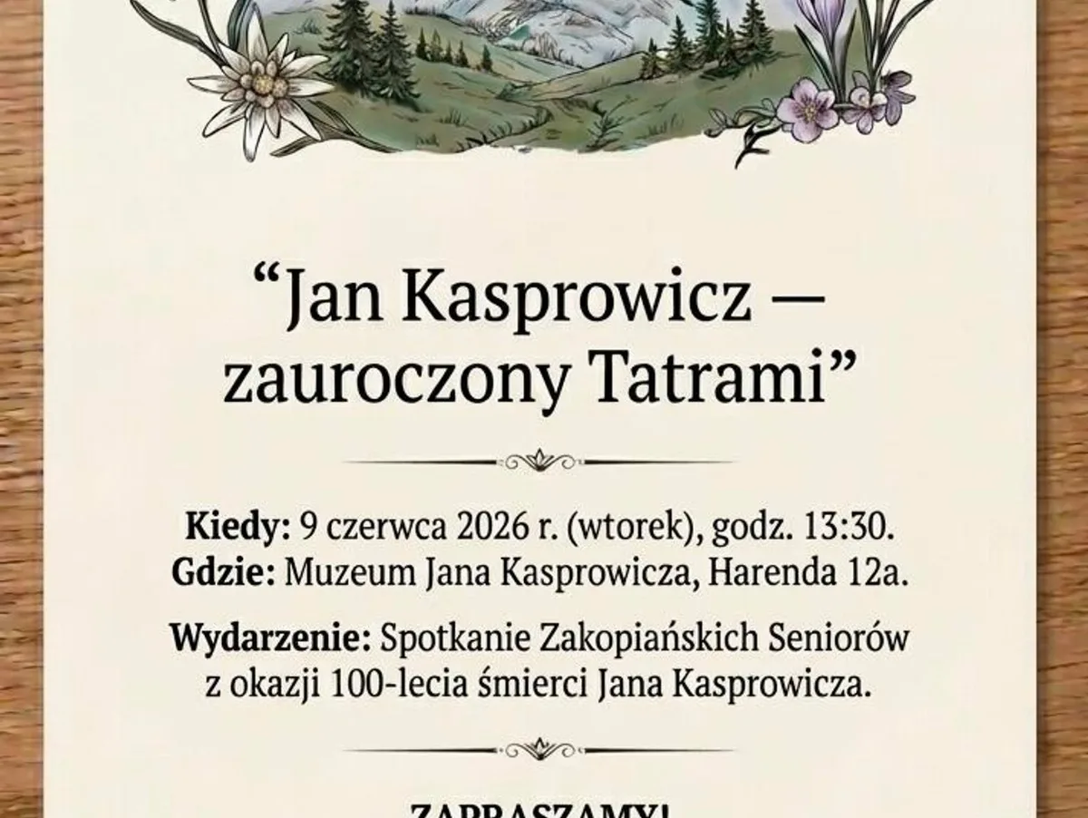Spotkanie z okazji 100-lecia śmierci Jana Kasprowicza