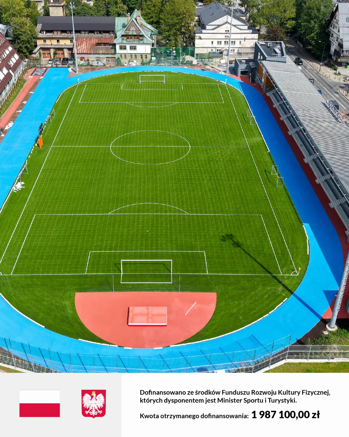 Zakopane pozyskało prawie 2 mln zł na Stadion Miejski przy ul. Orkana