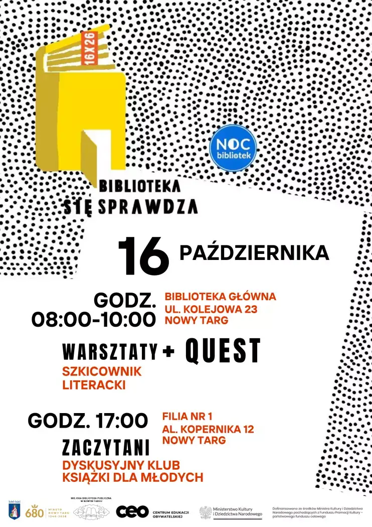 Noc Bibliotek 2026 w Bibliotece