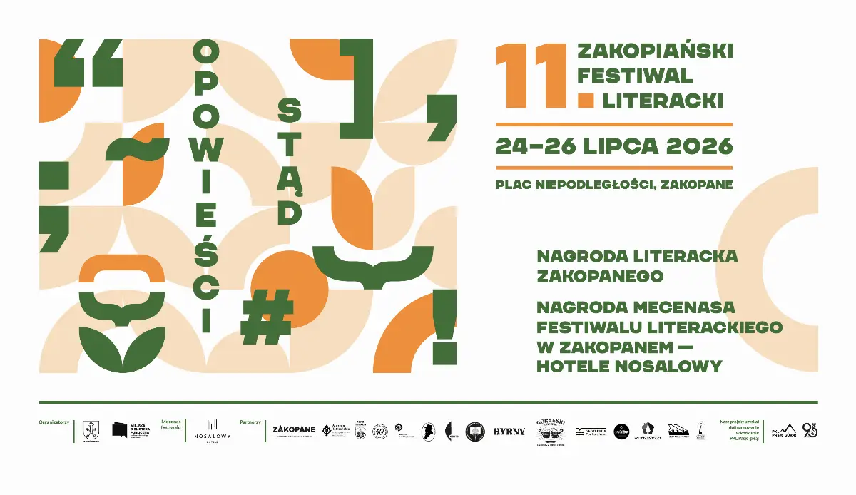 XI Zakopiański Festiwal Literacki "Opowieści stąd" już wkrótce