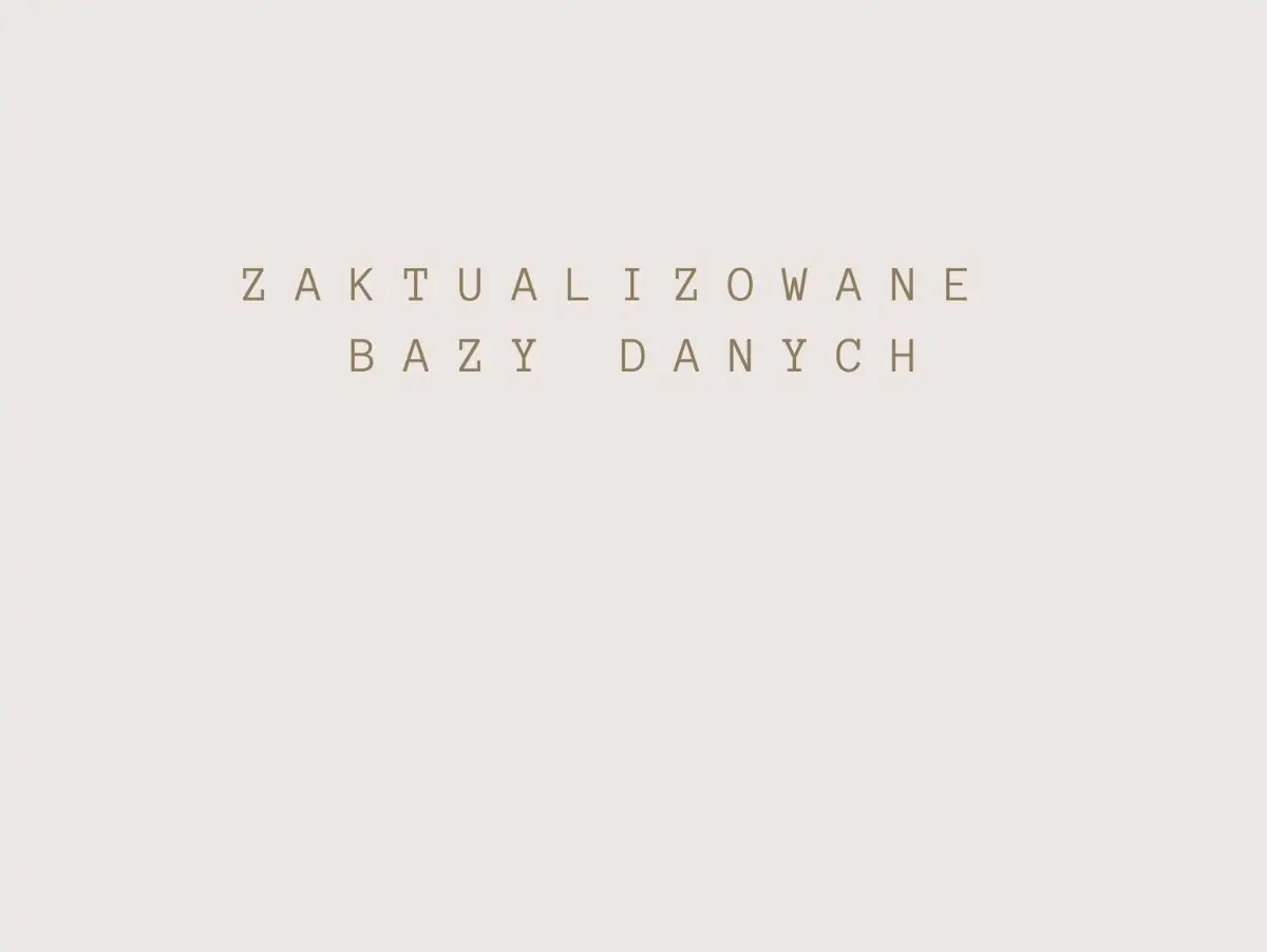 Aktualizacja bazy danych dotyczących przeciwdziałania przemocy domowej