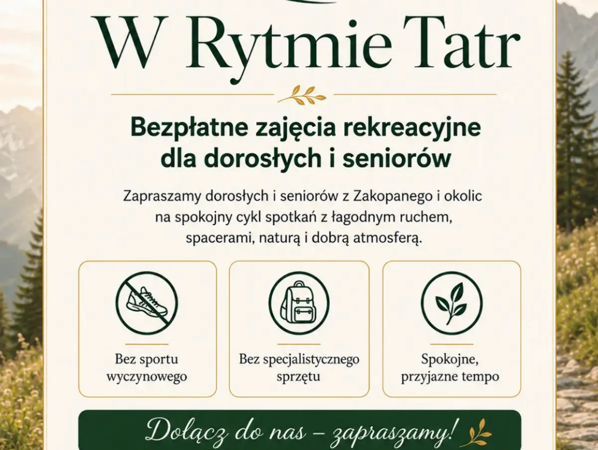 Fundacja realizuje projekt „W Rytmie Tatr”