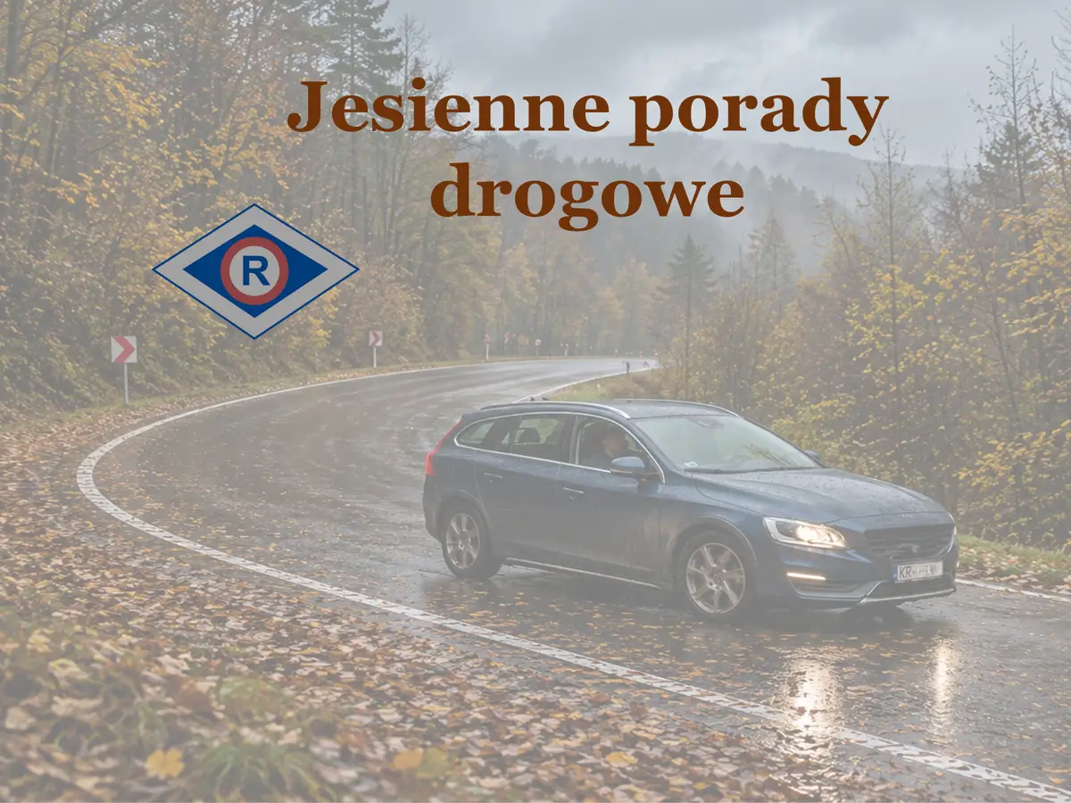 Porady drogowe na jesień od małopolskich policjantów