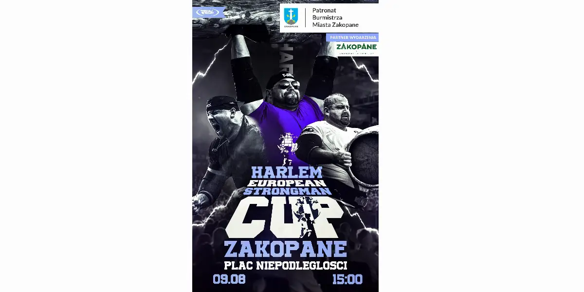 Zakopane gospodarzem HARLEM EUROPEAN STRONGMAN CUP. Czołówka siłaczy z Europy przyjedzie w weekend