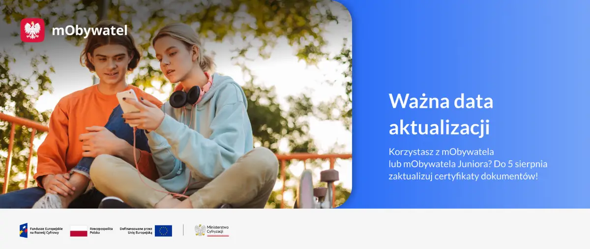 Ważna informacja dotycząca mObywatela: zaloguj się do aplikacji do 5 sierpnia