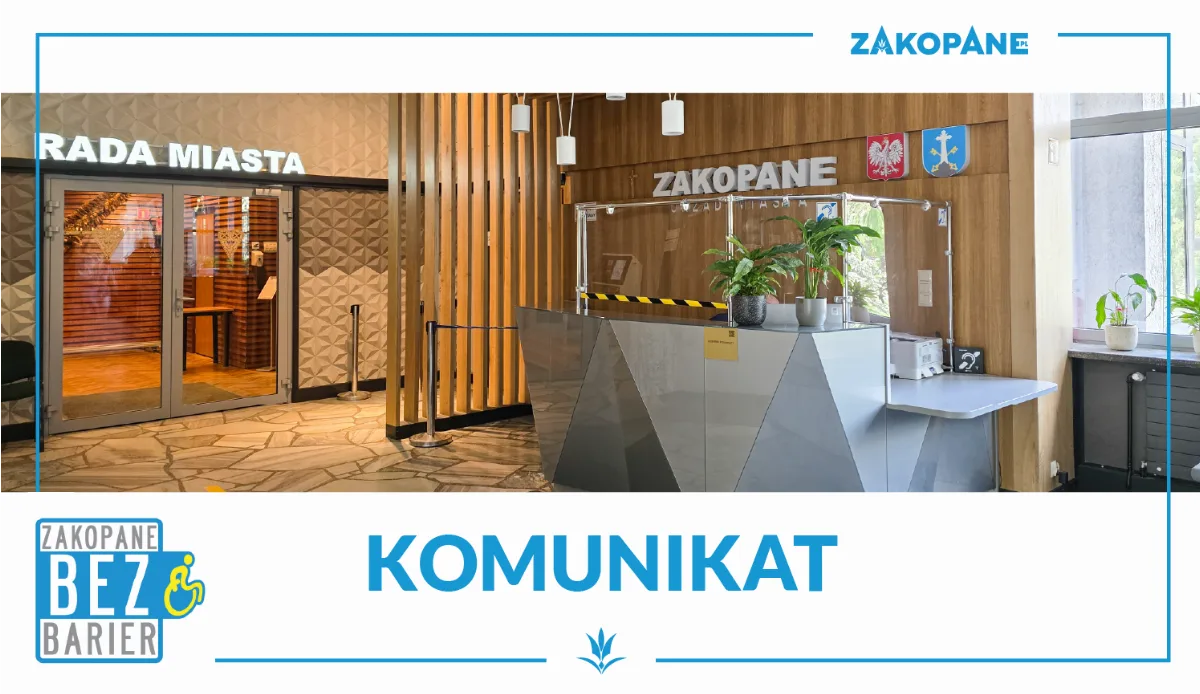 Dostępność Urzędu Miasta Zakopane dla osób z ograniczoną mobilnością