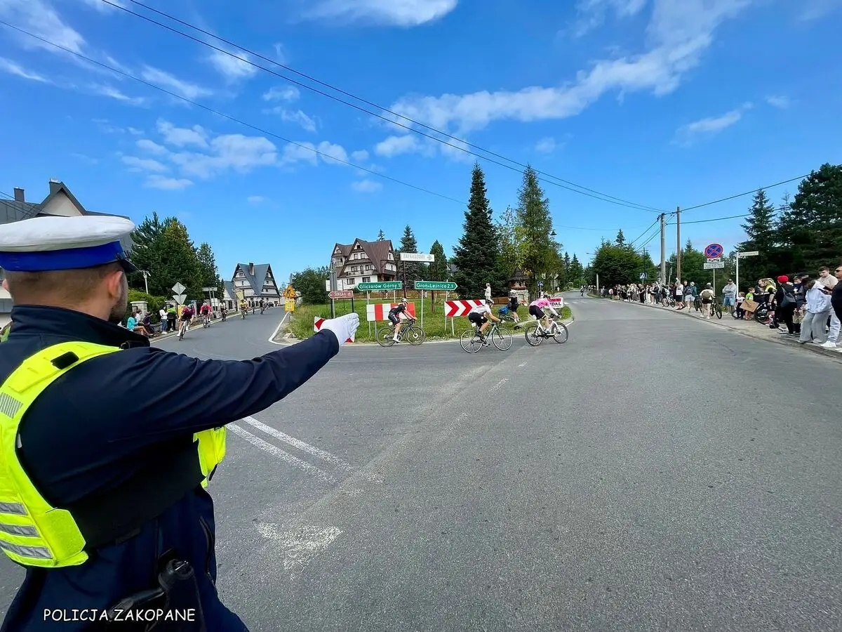 Rozpoczęcie zabezpieczenia Tour de Pologne przez policję