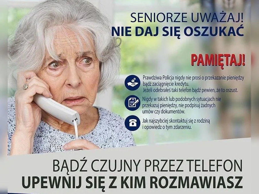 Ostrzeżenie przed oszustwami telefonicznymi