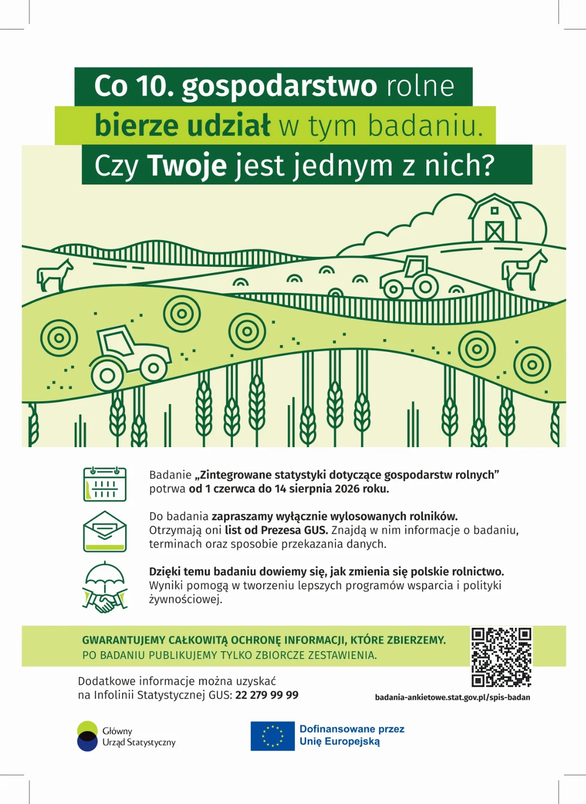 Obowiązkowe badanie Zintegrowane statystyki dotyczące gospodarstw rolnych w Małopolsce