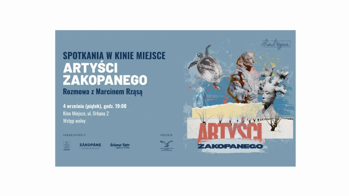 Marcin Rząsa jako gość cyklu „Artyści Zakopanego” w Kinie Miejsce