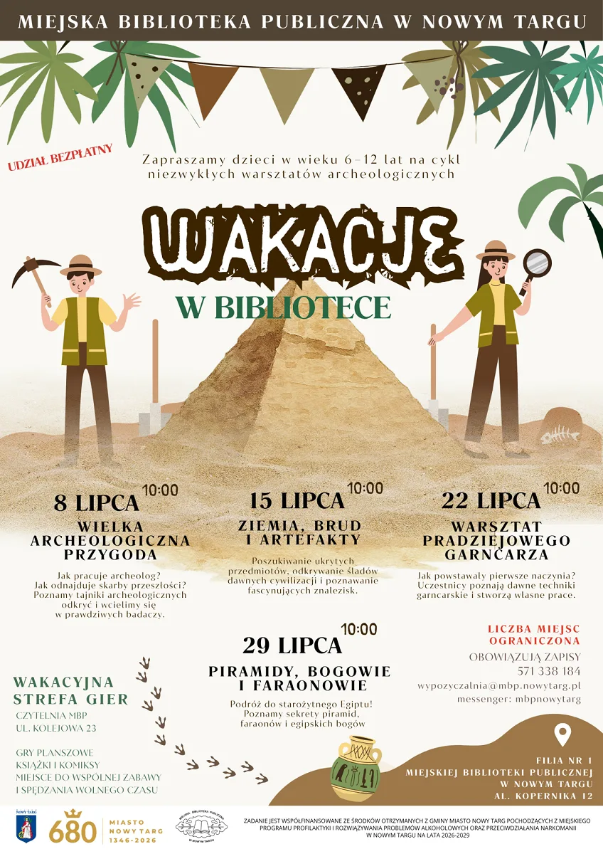 Wakacyjna misja w nowotarskiej bibliotece - odkrywanie przeszłości