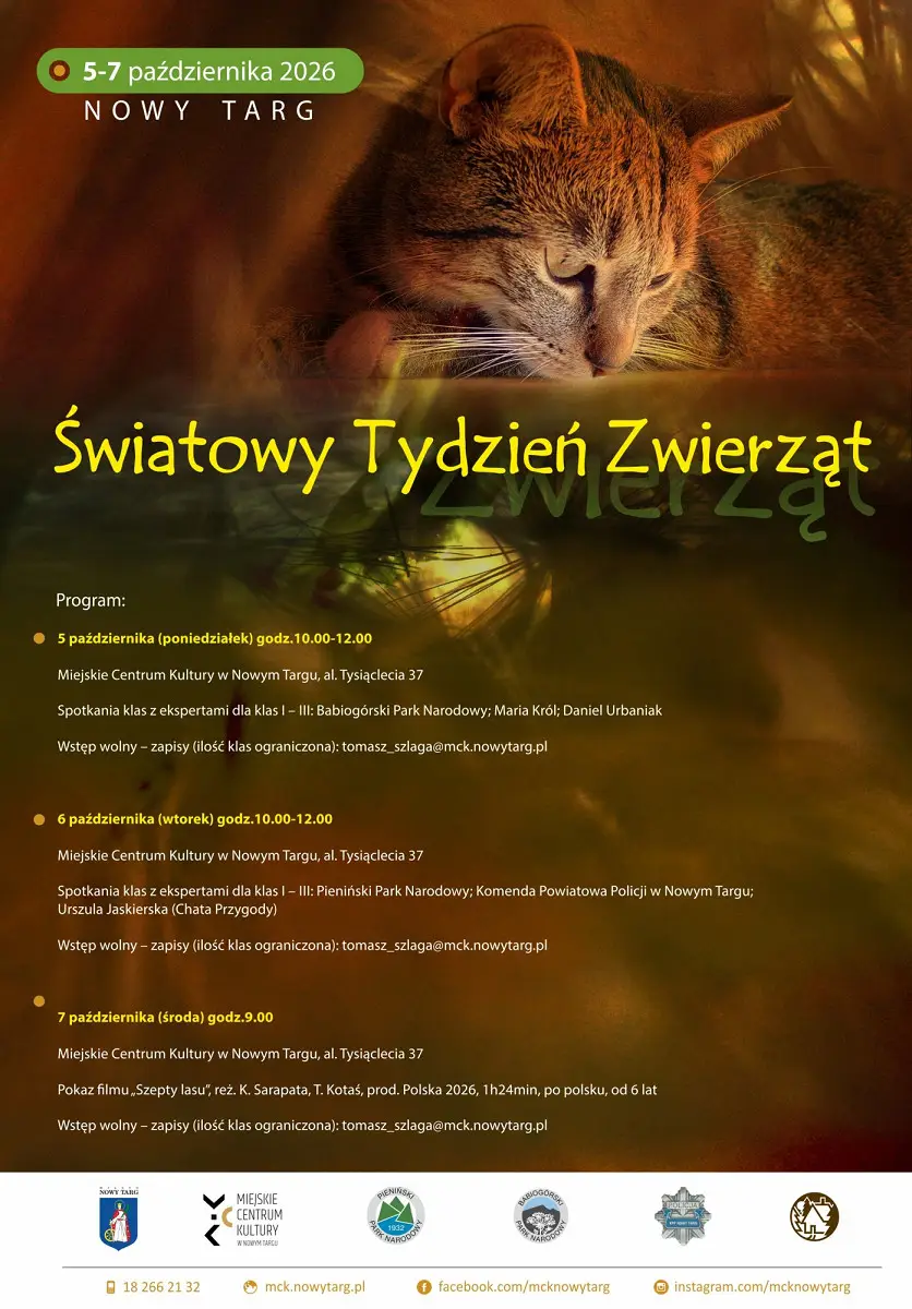 Obchody Światowego Tygodnia Zwierząt 2026 w Nowym Targu