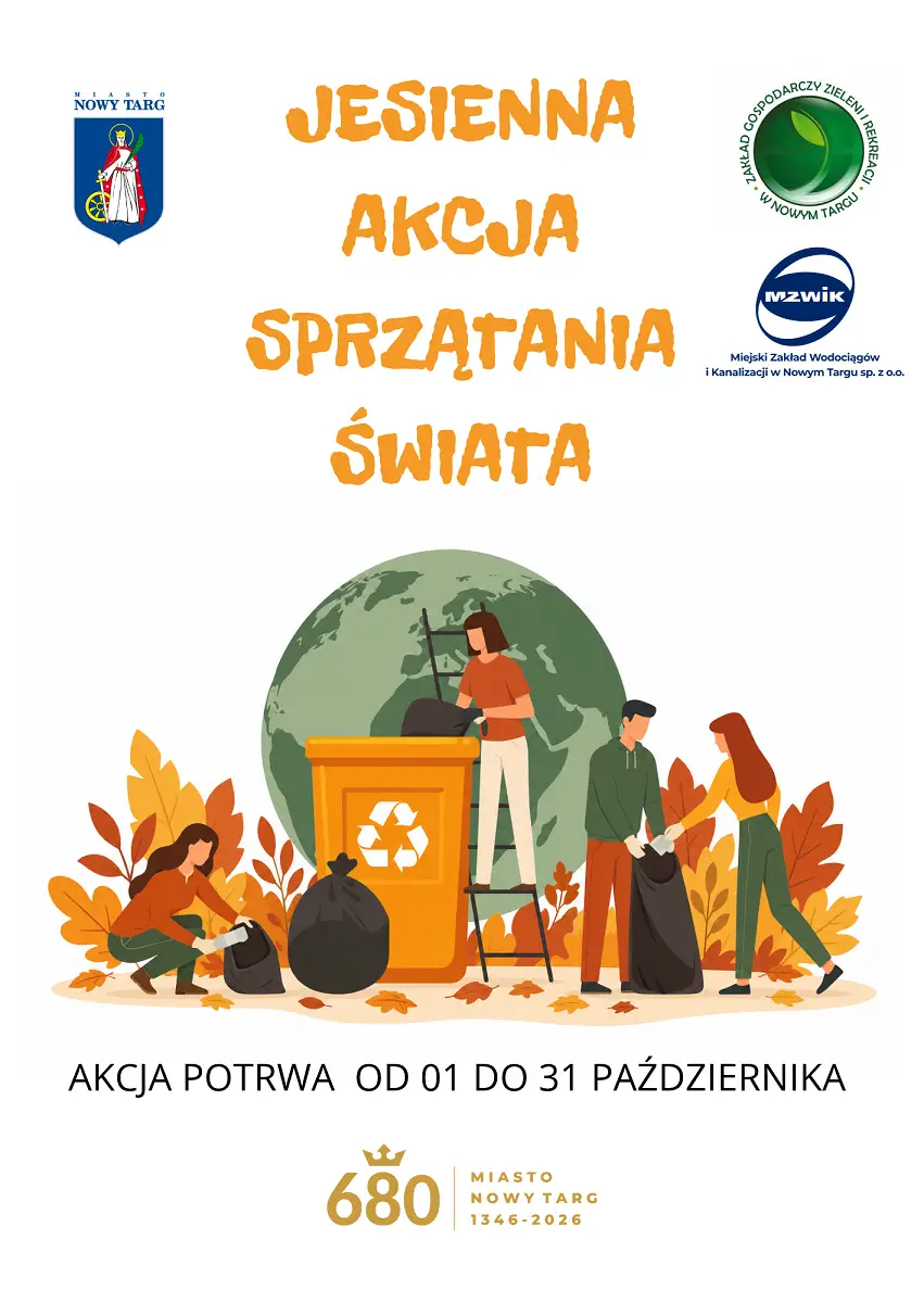 Jesienna Akcja Sprzątania Świata w Nowym Targu