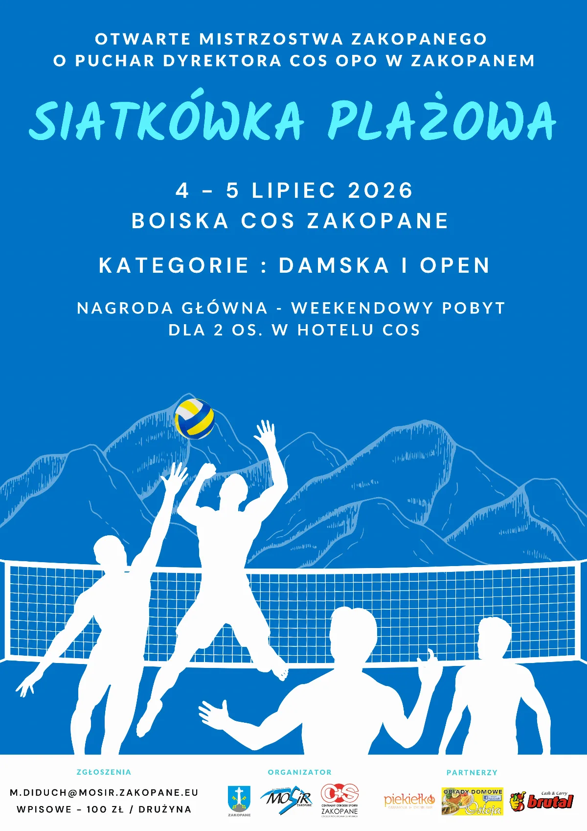 Otwarte Mistrzostwa Zakopanego w Siatkówce Plażowej