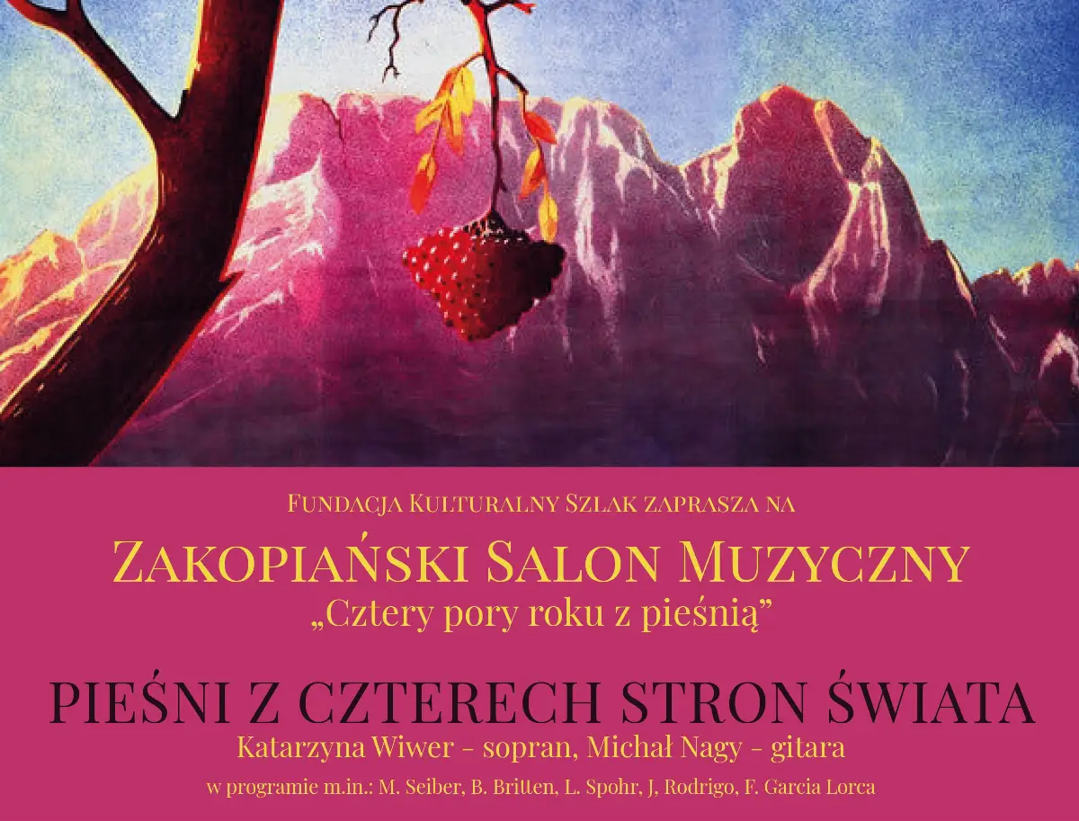 Zakopiański Salon Muzyczny: Koncert 'Cztery pory roku z pieśnią'