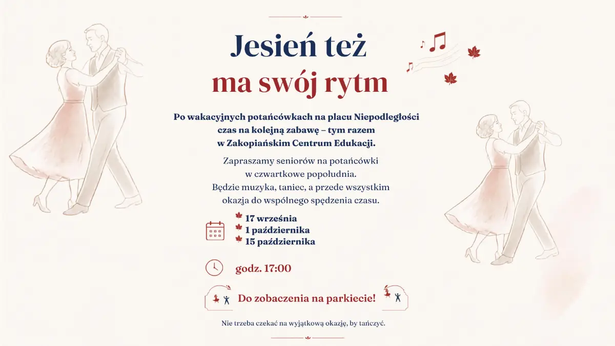 Zakopane organizuje jesienne potańcówki dla mieszkańców