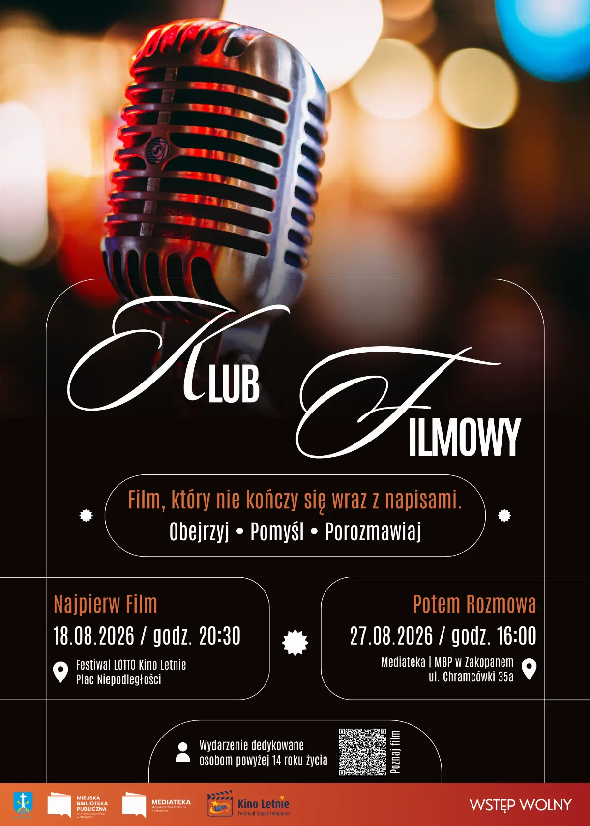 Sierpniowe wydarzenia Klubu Filmowego