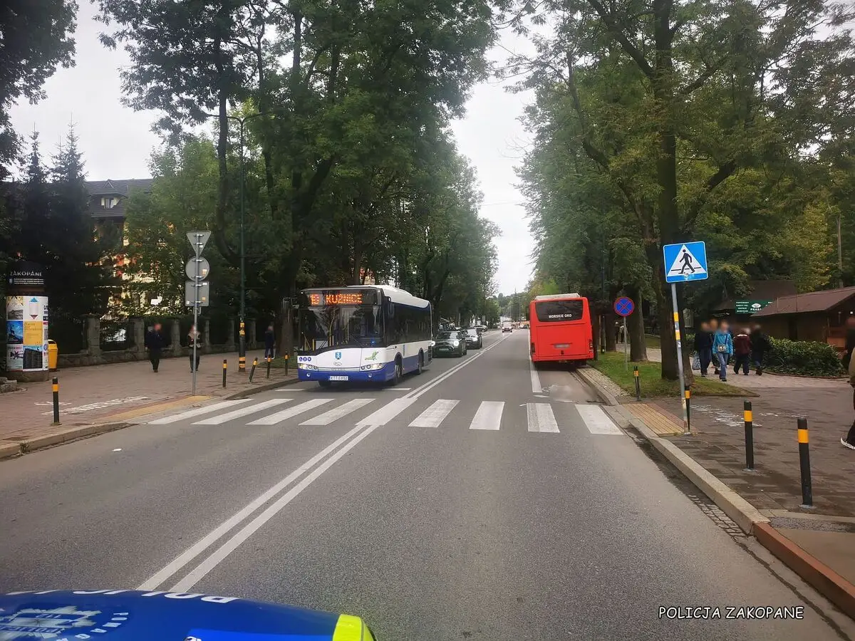 Wypadek drogowy w Zakopanem - zmarła 82-letnia kobieta